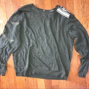 PINK brand crew neck. Olive green. Size medium.